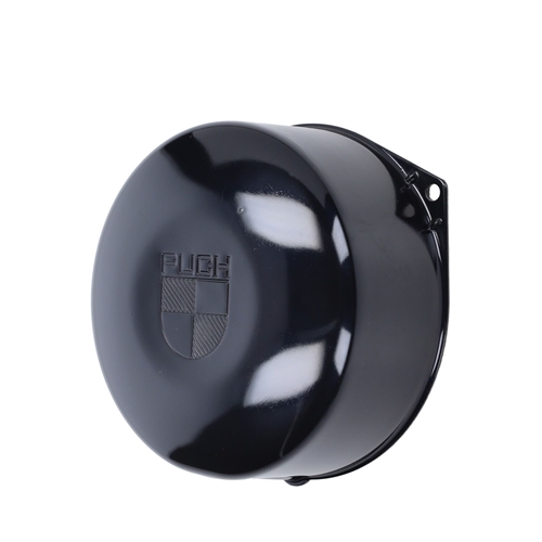 Generatorkåpa m. logo Svart (Puch Maxi/Magnum) Fast Arrow, reservdelar och tillbehör till moped, RINAB