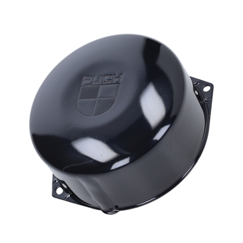 Generatorkåpa m. logo Svart (Puch Maxi/Magnum) Fast Arrow, reservdelar och tillbehör till moped, RINAB