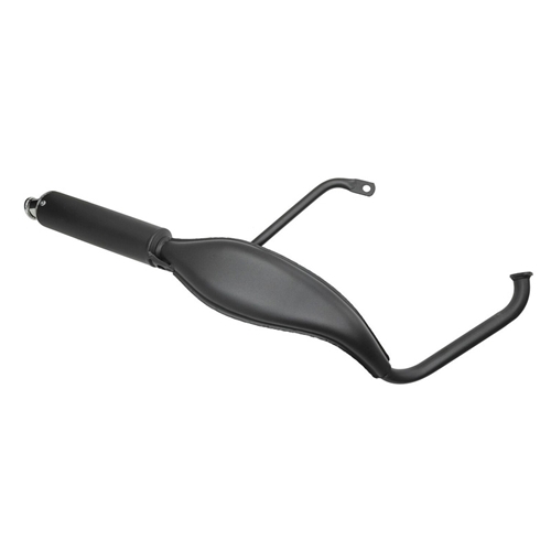 Avgassystem 28mm High Fish, svart - TECNO (Tomos A3/A35)