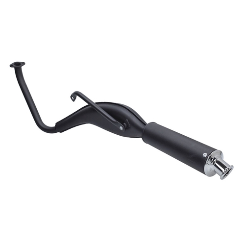 Avgassystem 28mm High Fish, svart - TECNO (Tomos A3/A35)