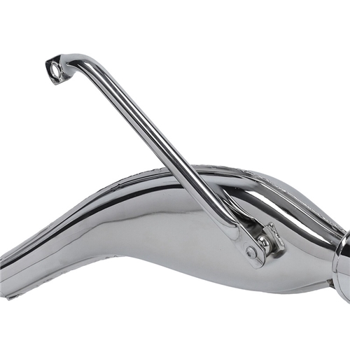 Avgassystem 28mm High Fish, krom - TECNO (Tomos A3/A35)