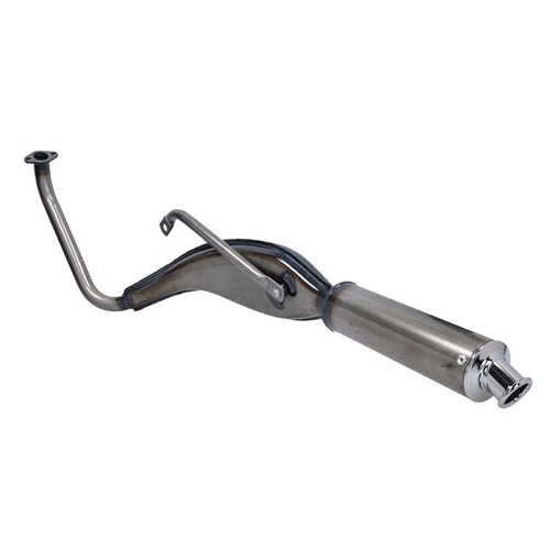 Avgassystem 28mm High Fish, klarlackad - TECNO (Tomos A3/A35)