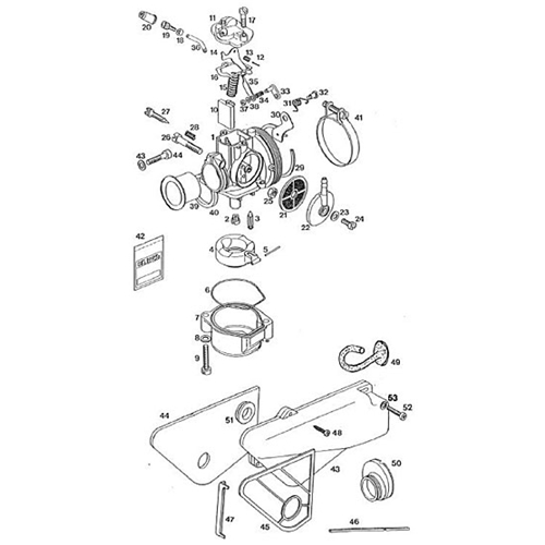 Förgasare Dellorto SHA 14/9 P (Tomos 25km/h m.fl.)