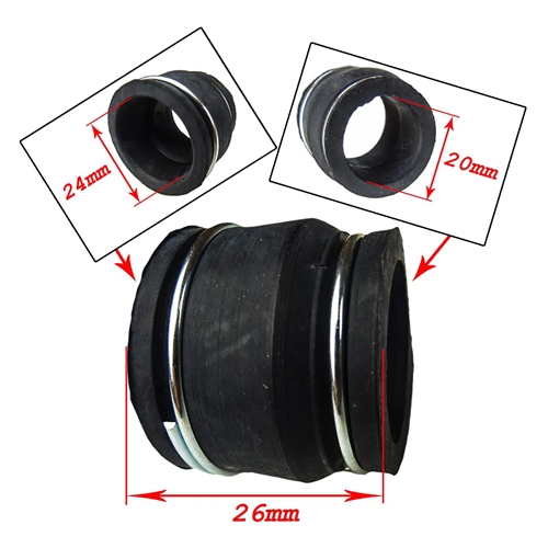 Gummi för avgassystem (Suzuki TS50X/Streetmagic), Reservdelar till moped, RINAB, moped, 