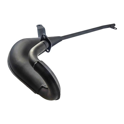 Avgassystem Giannelli, svart (Suzuki TS80X), Reservdelar till moped, RINAB, moped, 