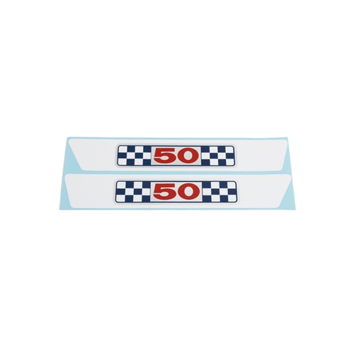 Sidokåpsdekalsats (Suzuki K50 II -1974), Reservdelar till moped, RINAB, moped, 