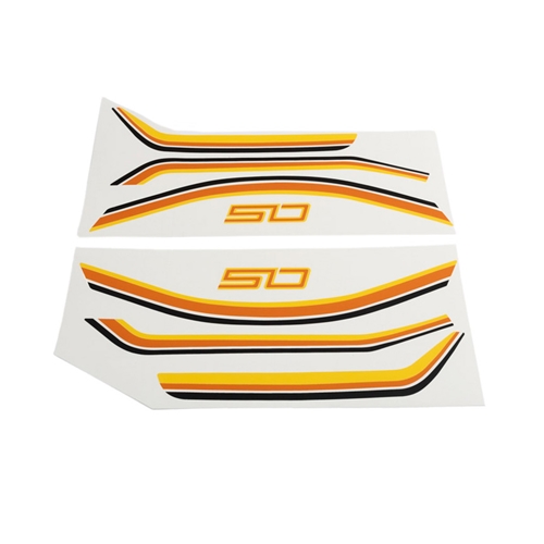 Dekalsats Orange (Suzuki K50 Z/DZ 1983-), Reservdelar till moped, RINAB, moped, 