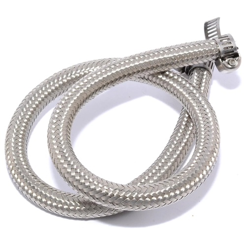 Bränsleslang stålflätad, 5x12mm, 45cm EASYBOOST, Reservdelar till moped, RINAB, moped, 