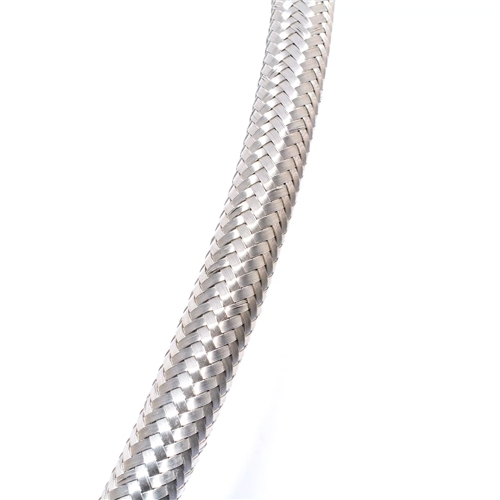 Bränsleslang stålflätad, 5x12mm, 45cm EASYBOOST, Reservdelar till moped, RINAB, moped, 