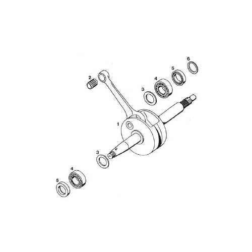 Ramlagersats SKF 6203C3/17x35x7 (Tomos A3/A35/A55)