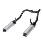 Ljuddämpare Jamarcol Twin, svart/alu (Honda MT50)