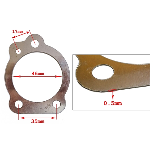 Topplockspackning 46mm/72cc (Piaggio Ciao), RINAB