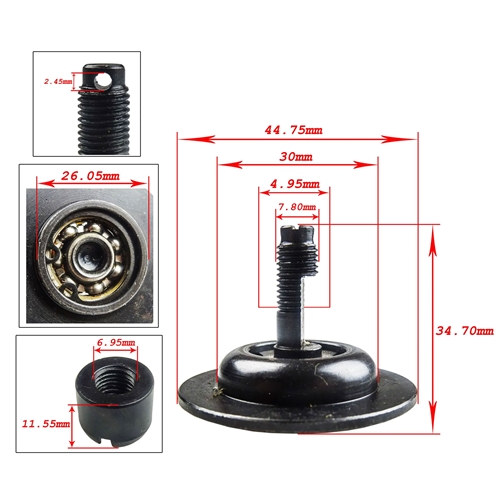 Dragbult 2 lamellskoppling (Puch -1984), RINAB
