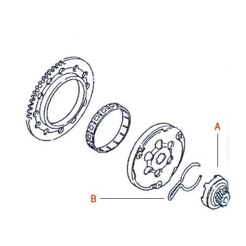 Kickdrev (Kymco med Honda motor-kopia), RINAB, moped, scooter, tillbehör, reservdelar