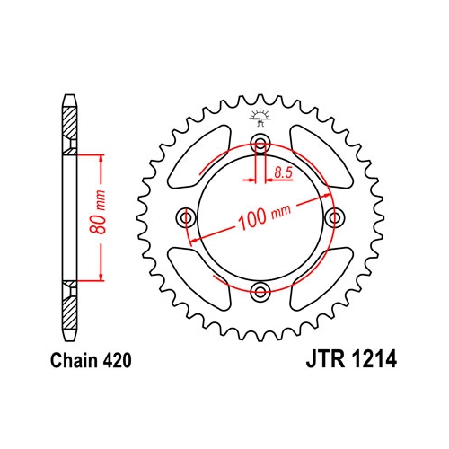 Bakdrev (Honda CR/CRF/XR 50/60/70/80)