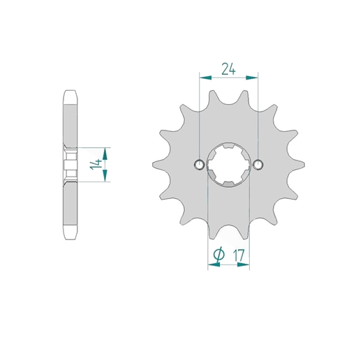Framdrev (EBE/EBS/D50B0, 420 kedja) - AFAM