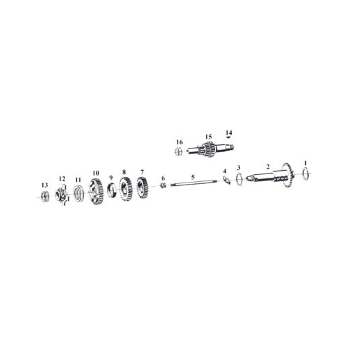 Växellåda kompl. 3vxl/handvxl (Sachs 50/3 LS/MB/MA/MK), RINAB