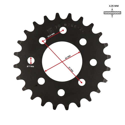 Bakdrev 24 kugg (Tomos) - ESJOT