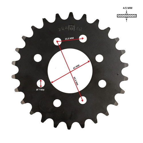 Bakdrev 26 kugg (Tomos) - ESJOT