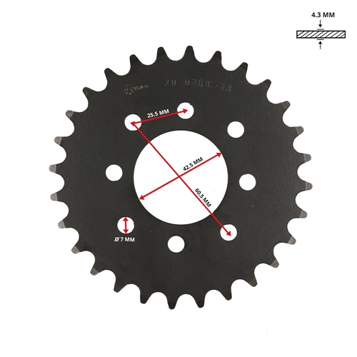 Bakdrev 28 kugg (Tomos) - ESJOT