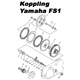 Packbox koppling/tryckstång, 10,5x15x3mm (Yamaha DT50/FS1)