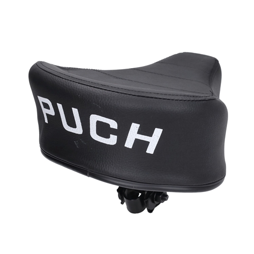 Sadel, Svart m. vit text (Puch Florida/Maxi senare modeller), reservdelar och tillbehör till moped, RINAB
