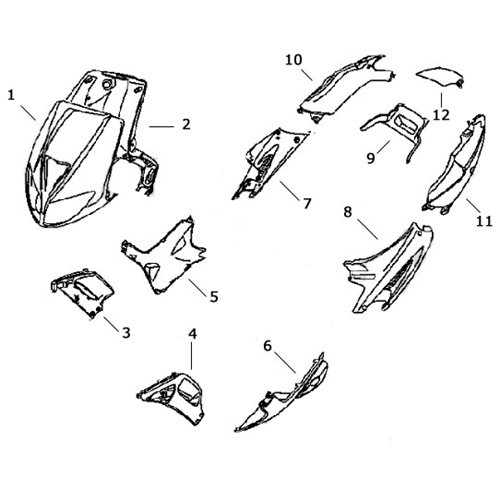 Spoiler främre, vänster