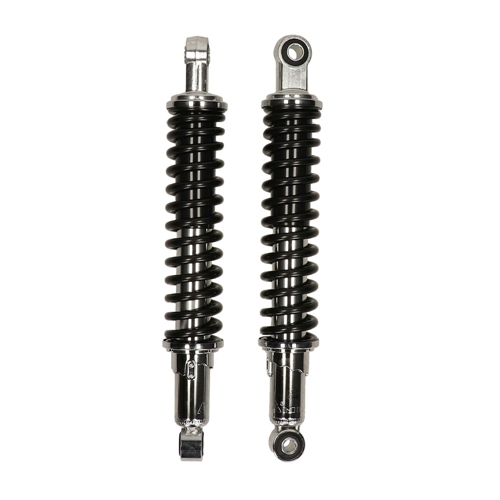 Stötdämpare 335mm/12mm/10mm Svart/Krom MDI (Honda MT50/MB50), reservdelar och tillbehör till moped, RINAB