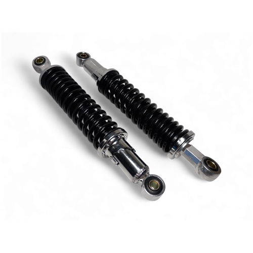 Stötdämpare 310mm/10mm/10mm Krom/Svart (Universal),  Reservdelar till moped, RINAB, moped, 