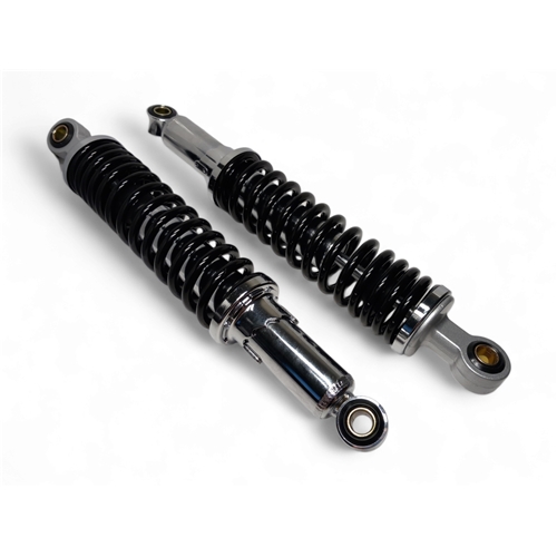 Stötdämpare 310mm/12mm/10mm Krom/Svart - Forsa MDI (Honda MT50/MB50)