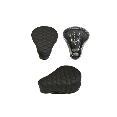 Sadel, custom svart/svart, Reservdelar till moped, RINAB, moped, 