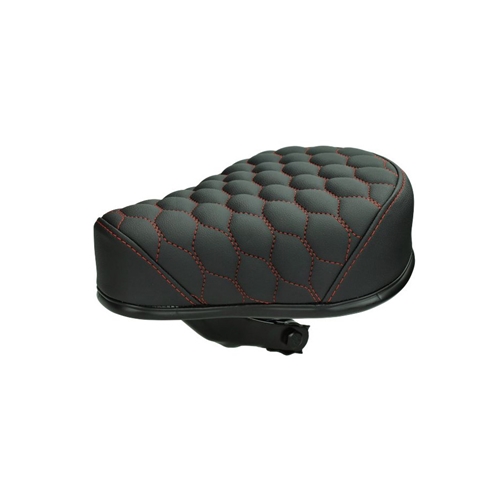 Sadel, custom svart/röd, Reservdelar till moped, RINAB, moped, 