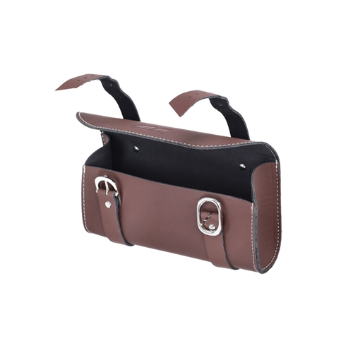 Verktygsväska, brun, Reservdelar till moped, RINAB, moped, 