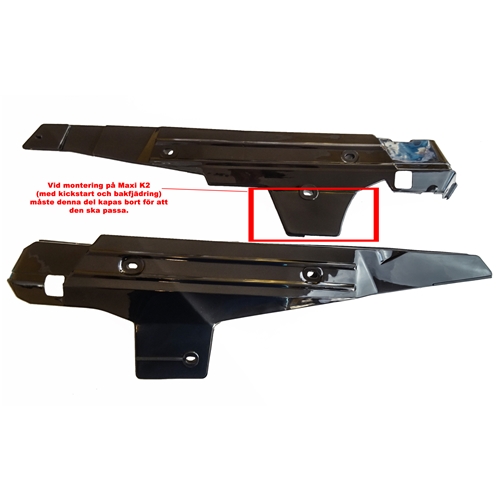 Sidokåpor, Grå (Puch Maxi m. trampstart/bakfjädring), reservdelar och tilbehör till moped, RINAB