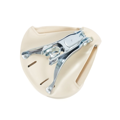 Sadel "BTG"/Vit, Cremefärgad (Puch/Tomos/Zündapp) NTS, RINAB