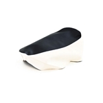 Sadelklädsel, Svart/Vit (Puch MC50)