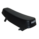 Sadel, Lång "Limpa" Svart m. logo (Puch Maxi)