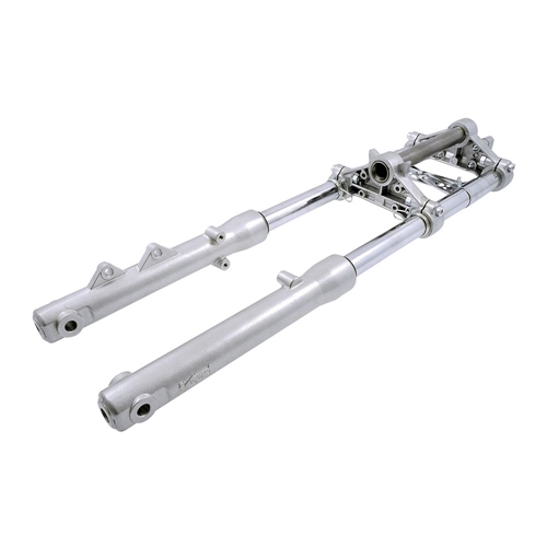 Framgaffel EBR, silver/aluminium (Tomos, nyare)