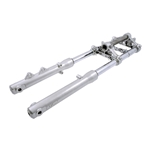 Framgaffel EBR, silver/aluminium (Tomos, nyare)