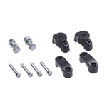 Styrfäste/styröverfall sats, svart (Tomos)