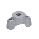 Styrfäste/styröverfall, undre halva, silver (Tomos)