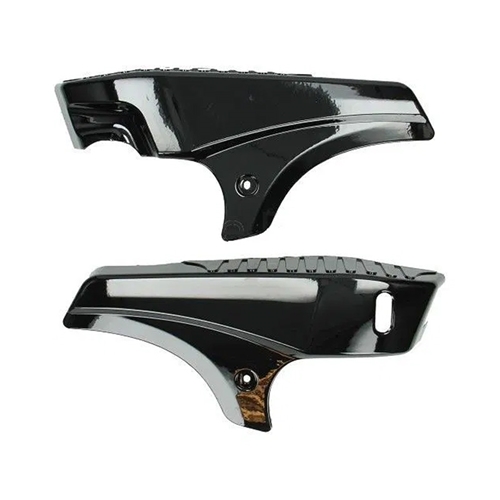 Sidokåpor / kåpsats, svart, blank (Tomos A35)