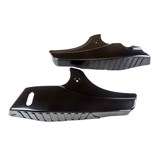 Sidokåpor / kåpsats, svart, olackad (Tomos A35)