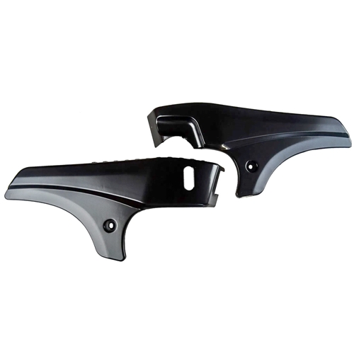 Sidokåpor / kåpsats, svart, olackad (Tomos A35)