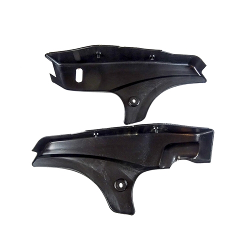 Sidokåpor / kåpsats, svart, olackad (Tomos A35)