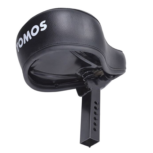 Sadel, svart m. vit text "TOMOS", ORIGINAL (Tomos A3/A35)