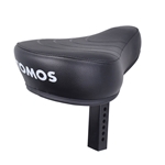 Sadel, svart m. vit text "TOMOS", ORIGINAL (Tomos A3/A35)