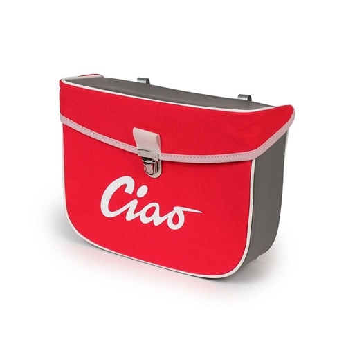 Sidoväska Moto-Nostra Röd/Grå (Piaggio Ciao), RINAB