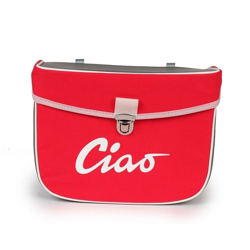 Sidoväska Moto-Nostra Röd/Grå (Piaggio Ciao), RINAB