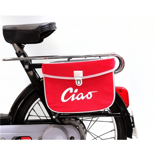 Sidoväska Moto-Nostra Röd/Grå (Piaggio Ciao), RINAB